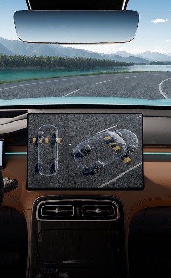 360° Panoramic View with Transparent Chassis View